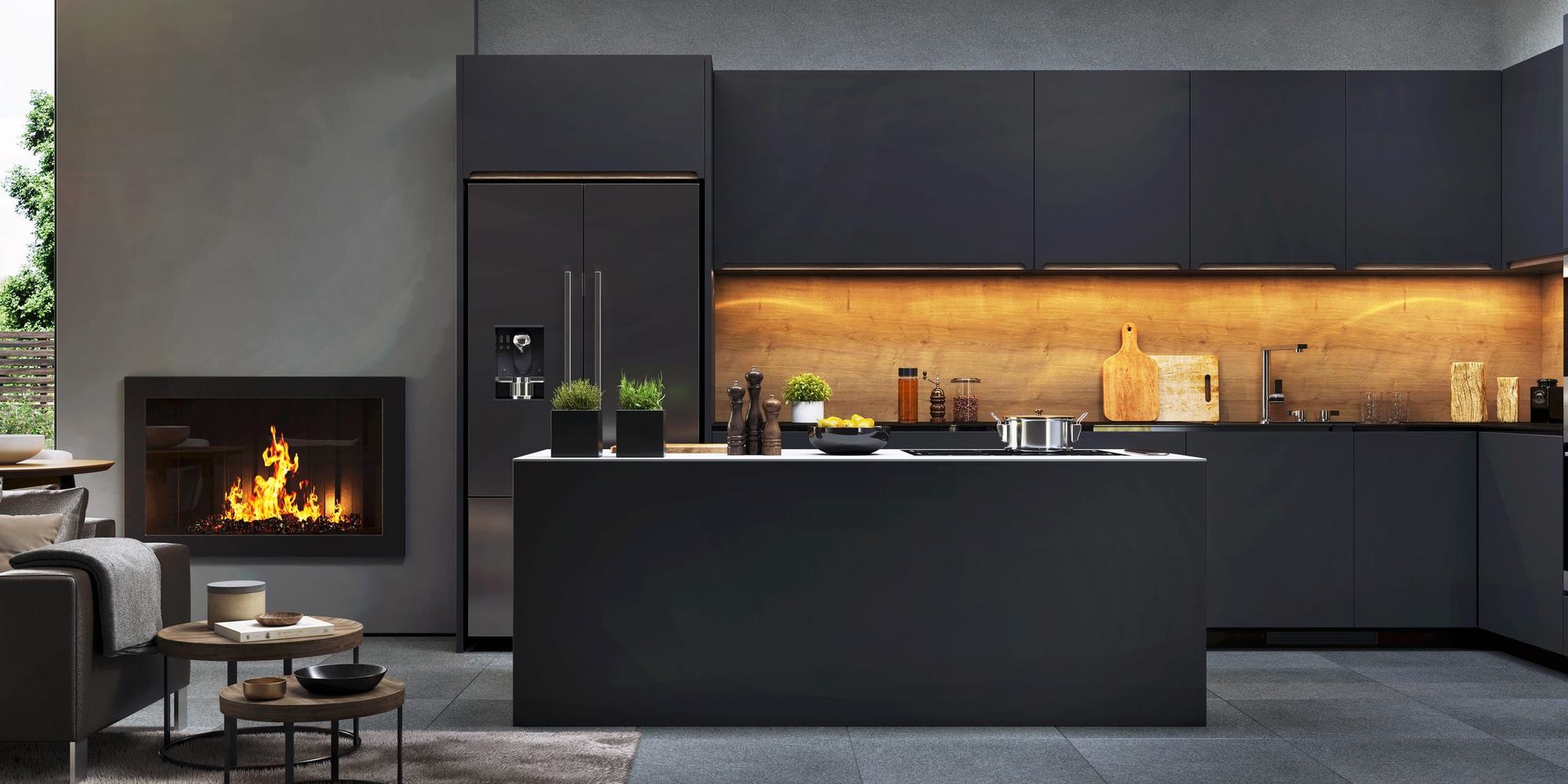 Bespoke fitted kitchen with island